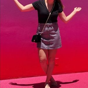 Wild Fable Plaid Lavender Clueless Mini Skirt